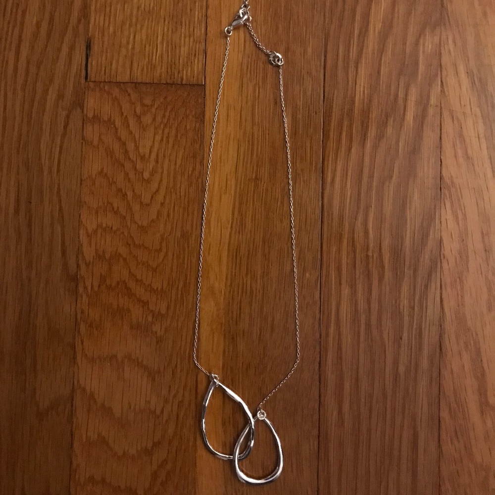 Interlocking Double Teardrop Necklace